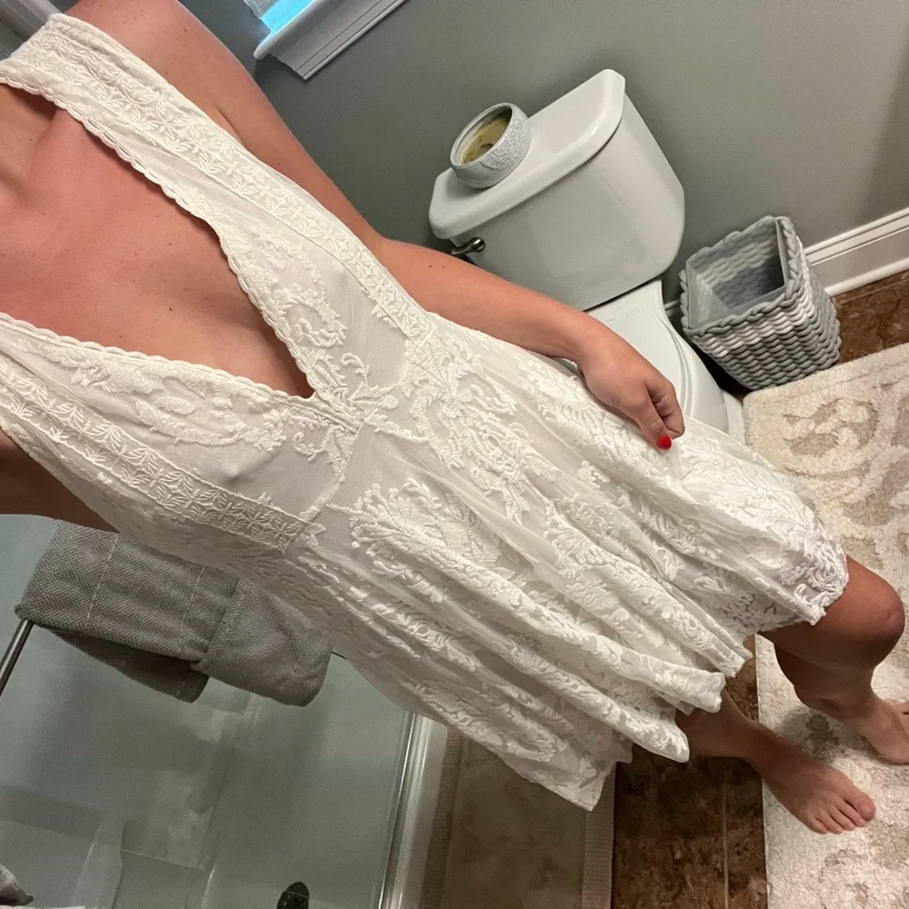 White lace free people dress - Picture 1 of 2